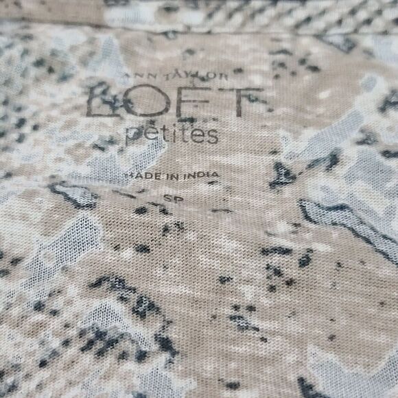 Ann Taylor Loft Womens Tank Top Multicolor Size PS Cotton Blend Sleeveless - Picture 6 of 12